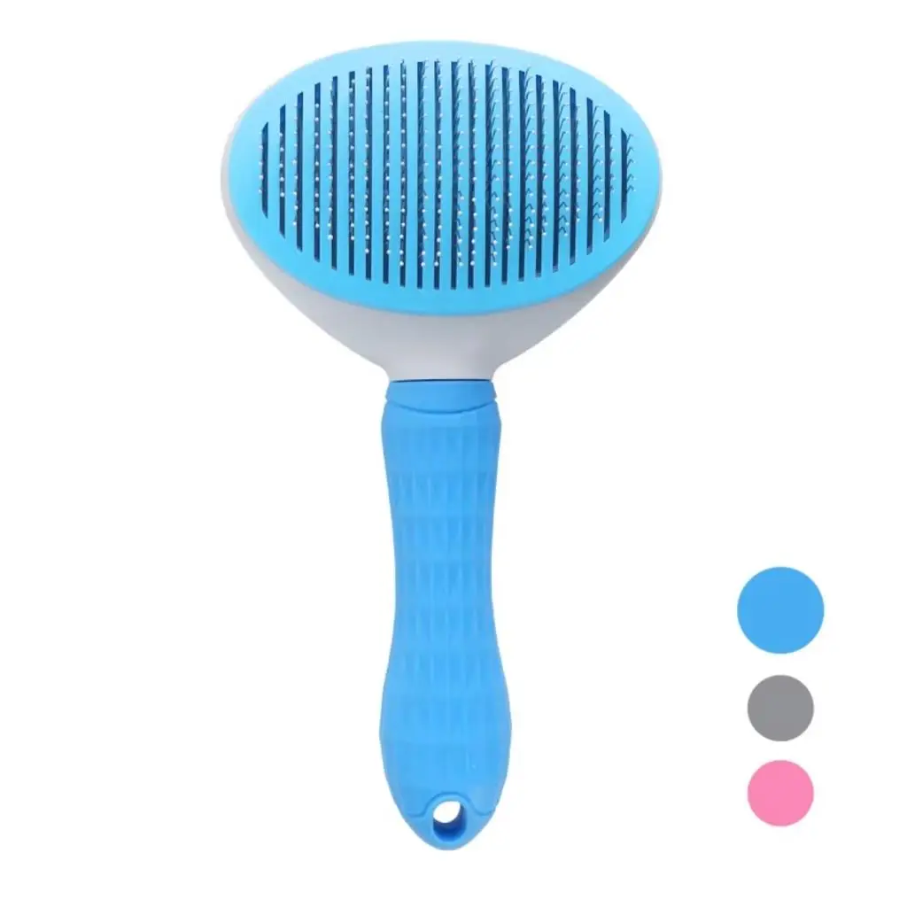 Kedi Tarağı - Otomatik Temizlenen Tuşlu - Mavi (8601) Kedi Tarağı - Otomatik Temizlenen Tuşlu - Mavi (8601)