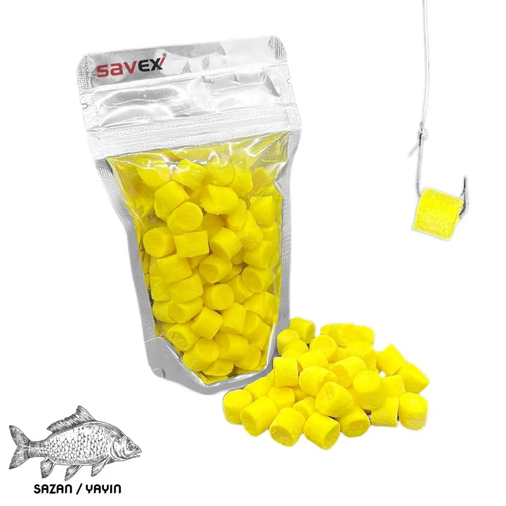 Kesme Sazan / Yayın Hamuru - İğne Yemi - Sarı-Mısır 80 Gr Kesme Sazan / Yayın Hamuru - İğne Yemi - Sarı-Mısır 80 Gr