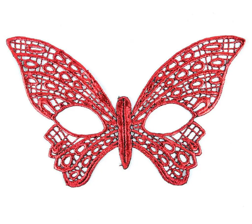 Kırmızı Dantel Masquerade Maskesi 7 No Kırmızı Dantel Masquerade Maskesi 7 No