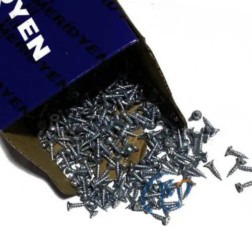 Klips, Menteşe, Ayak, Ağaç, Sunta Vidası - 3x13mm, 1000 Adet Klips, Menteşe, Ayak, Ağaç, Sunta Vidası - 3x13mm, 1000 Adet
