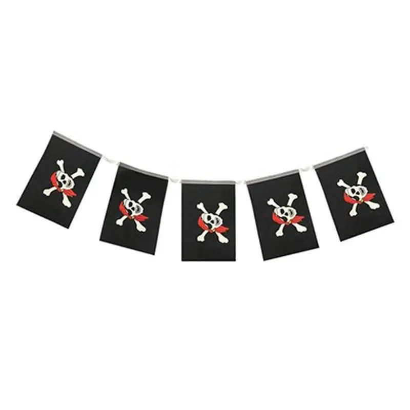 Korsan Partisi Korsan Logo Baskılı Flama Süs Afiş Süsleme 8 li Korsan Partisi Korsan Logo Baskılı Flama Süs Afiş Süsleme 8 li