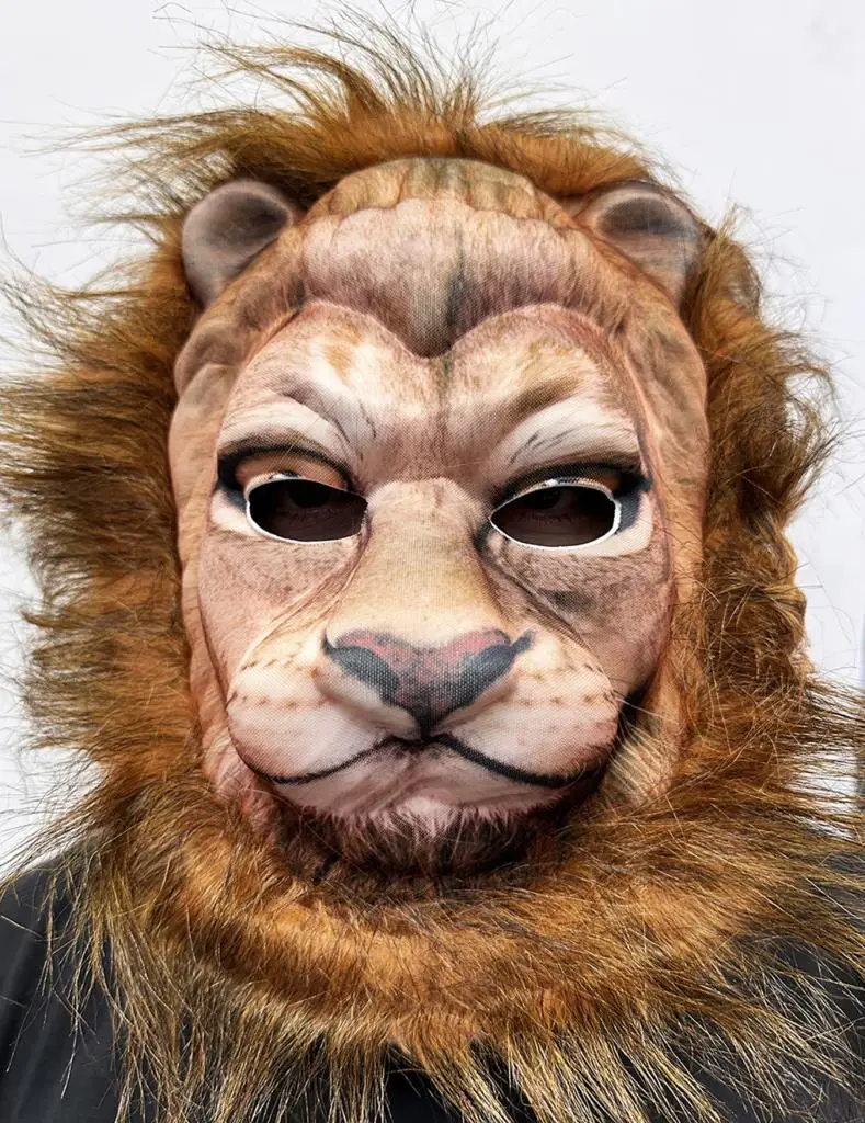 Koyu Kahve Yeleli Aslan Maskesi Mega Eva Malzeme Peluş Maske 1 No Koyu Kahve Yeleli Aslan Maskesi Mega Eva Malzeme Peluş Maske 1 No