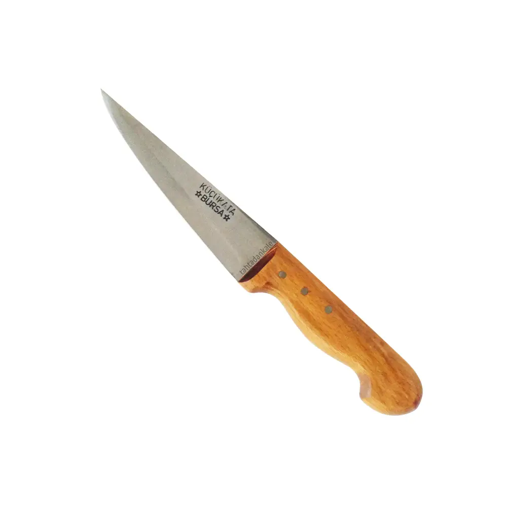 Küçükata Bursa Kalın Sivri Kasap Bıçağı No:1, 13 cm - Ahşap Sap Küçükata Bursa Kalın Sivri Kasap Bıçağı No:1, 13 cm - Ahşap Sap