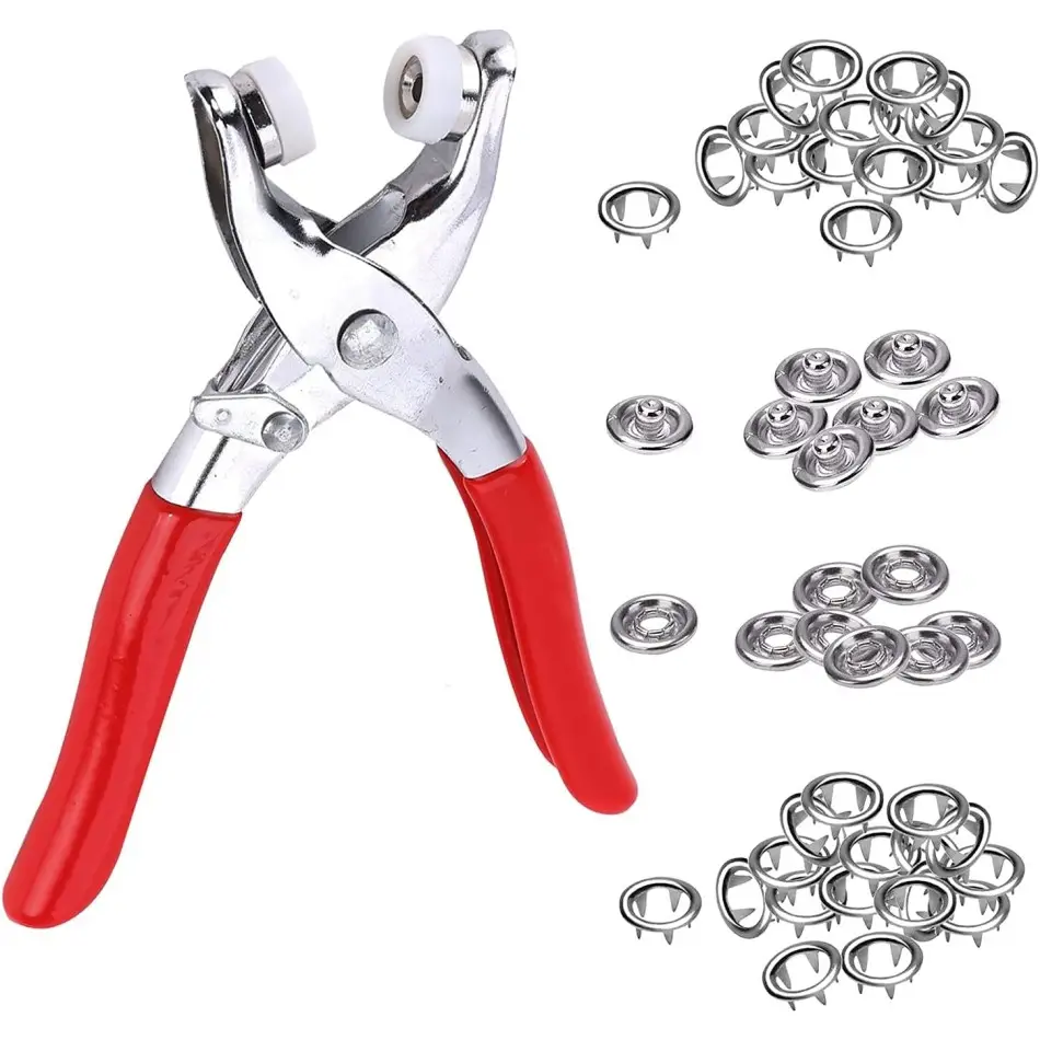 Metal Çıtçıtlı Düğme Pensesi ve Düğmesi (25 Set) Metal Çıtçıtlı Düğme Pensesi ve Düğmesi (25 Set)