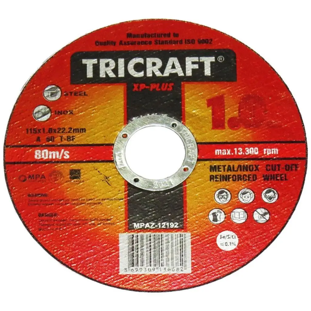 Karbosan Metal Kesici İnox İnce 115 mm Karbosan Metal Kesici İnox İnce 115 mm
