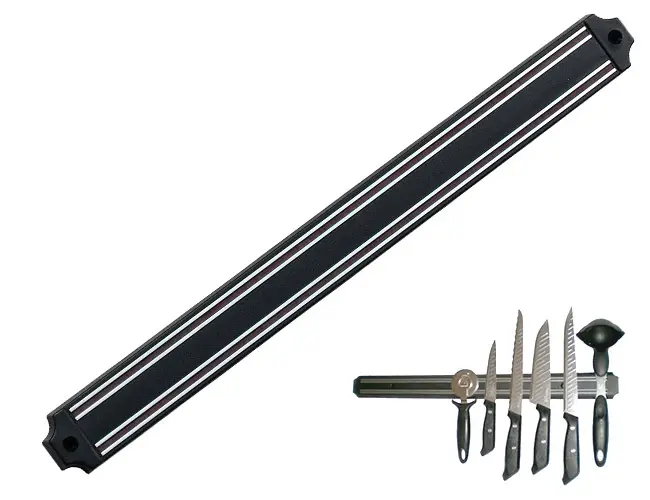 Mıknatıslı Bıçak Tutucu Stand - 49 cm, Siyah Mıknatıslı Bıçak Tutucu Stand - 49 cm, Siyah