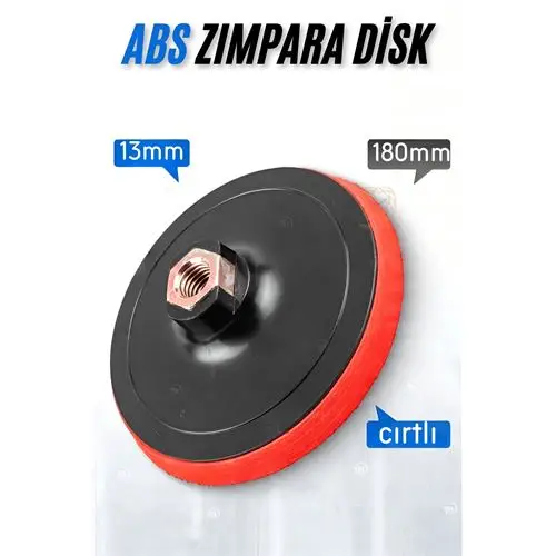 ModaCar 180 mm Cırtlı Zımpara Disk Pasta Cila Sünger Tabanı ModaCar 180 mm Cırtlı Zımpara Disk Pasta Cila Sünger Tabanı