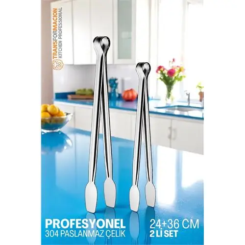 Modacar 2 Boy Mutfak Maşası - Mangal Barbekü Maşası - Izgara Maşası Tava Maşası Çelik 18 ve 36 Cm Modacar 2 Boy Mutfak Maşası - Mangal Barbekü Maşası - Izgara Maşası Tava Maşası Çelik 18 ve 36 Cm