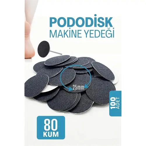 Modacar 25 mm Pododisk - Nasır Sökücü Pedikür Makinesi Yedek Pedler 100 ADET Modacar 25 mm Pododisk - Nasır Sökücü Pedikür Makinesi Yedek Pedler 100 ADET