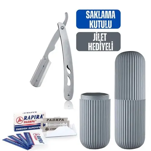 ModaCar Absolute Çelik Ustura Jilet Kutulu Set ModaCar Absolute Çelik Ustura Jilet Kutulu Set