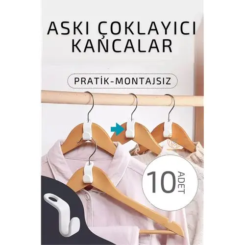 ModaCar Askı Çoklayıcı Kanca 10 ADET ModaCar Askı Çoklayıcı Kanca 10 ADET
