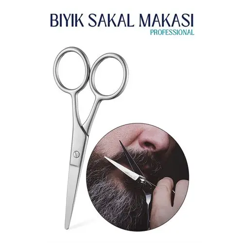 ModaCar Bıyık Sakal Düzeltme Makası 12 cm Biagio Bianchi Design ModaCar Bıyık Sakal Düzeltme Makası 12 cm Biagio Bianchi Design