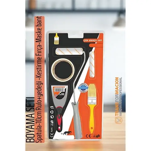 Modacar Boyama Seti - Spatula-10cm Rulo +yedeği -Kestirme Fırça-Maskeleme bant Modacar Boyama Seti - Spatula-10cm Rulo +yedeği -Kestirme Fırça-Maskeleme bant