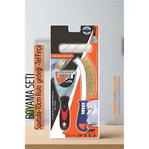 Modacar Boyama Seti - Spatula-10cm Rulo yedeği -Tel Fırça Modacar Boyama Seti - Spatula-10cm Rulo yedeği -Tel Fırça