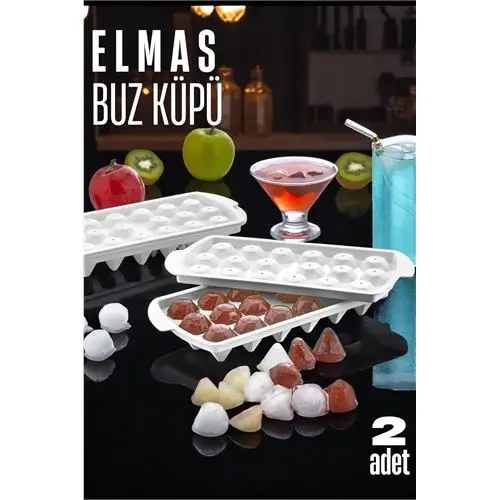 ModaCar Buz Kalıbı ELMAS İçecek Buz Kalıbı - Mutfak Buz Kalıbı Kolay Çıkarılır Buz Kalıbı 2 ADET ModaCar Buz Kalıbı ELMAS İçecek Buz Kalıbı - Mutfak Buz Kalıbı Kolay Çıkarılır Buz Kalıbı 2 ADET