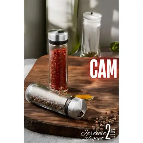 ModaCar Cam Tuzluk Baharatlık 2 ADET Jardenia Elegant ModaCar Cam Tuzluk Baharatlık 2 ADET Jardenia Elegant