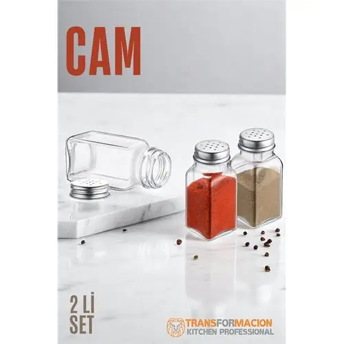 Modacar Cam Tuzluk Biberlik Karabiberlik 2 li SET Modacar Cam Tuzluk Biberlik Karabiberlik 2 li SET