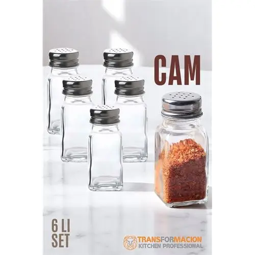 Modacar Cam Tuzluk Biberlik Karabiberlik 6 lı SET Modacar Cam Tuzluk Biberlik Karabiberlik 6 lı SET