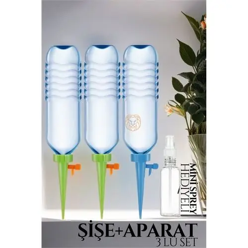 ModaCar Çiçek Damlama Sulama Şişe Aparat Seti 3 Şişe ModaCar Çiçek Damlama Sulama Şişe Aparat Seti 3 Şişe
