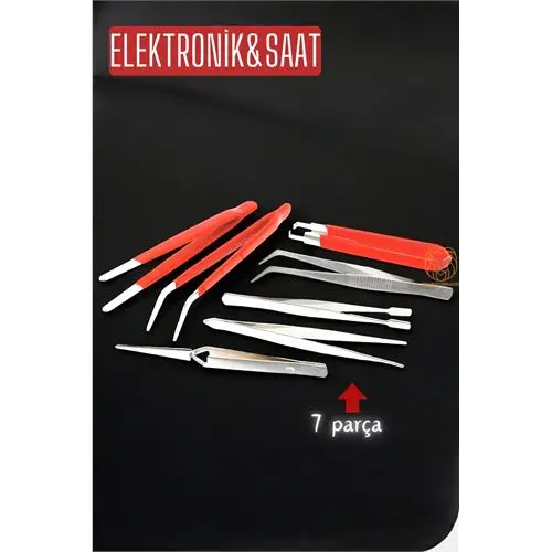 ModaCar Cımbız Seti 7 Parça Elektornikçi Cımbız Seti ModaCar Cımbız Seti 7 Parça Elektornikçi Cımbız Seti