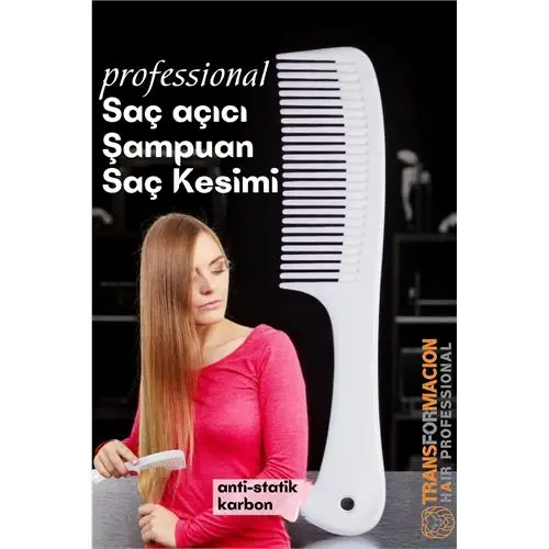 Modacar Dolaşık Saç Açıcı Tarak - Şampuan Saç Boyası Tarağı - Geniş Dişli Saç Kesim Tarağı Profesyonel Modacar Dolaşık Saç Açıcı Tarak - Şampuan Saç Boyası Tarağı - Geniş Dişli Saç Kesim Tarağı Profesyonel