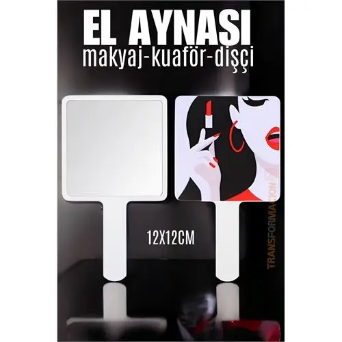 Modacar El Aynası Makyaj Aynası Kuaför Dişçi Güzellik Merkezi Aynası BEYAZ Modacar El Aynası Makyaj Aynası Kuaför Dişçi Güzellik Merkezi Aynası BEYAZ