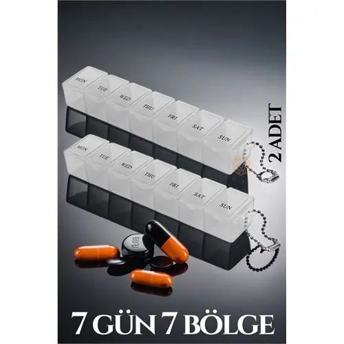 ModaCar İlaç Takip Kutusu 7 Gün 7 Bölme Fauget Design ModaCar İlaç Takip Kutusu 7 Gün 7 Bölme Fauget Design