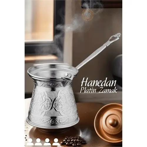 ModaCar İndüksiyon Tabanlı Platin Cezve Hanedan 4 Kişilik ModaCar İndüksiyon Tabanlı Platin Cezve Hanedan 4 Kişilik