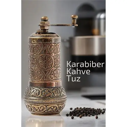 ModaCar Karabiber Değirmeni Kahve Tuz ModaCar Karabiber Değirmeni Kahve Tuz