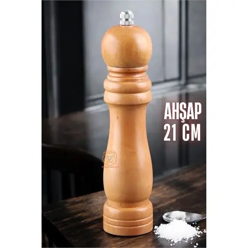 ModaCar Karabiber Tuz Değirmeni Ahşap 21 cm XL ModaCar Karabiber Tuz Değirmeni Ahşap 21 cm XL