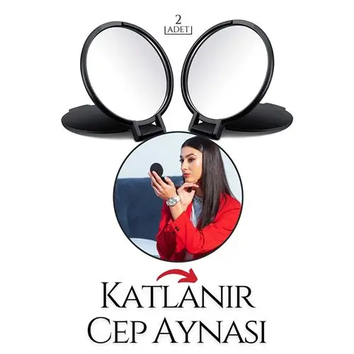ModaCar Katlanabilir Mini Çanta Aynası 2 li SET ModaCar Katlanabilir Mini Çanta Aynası 2 li SET