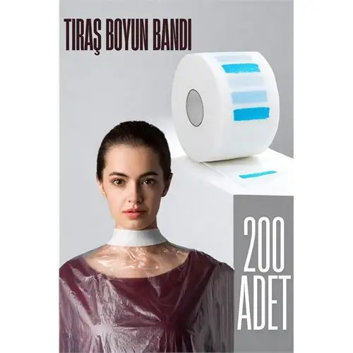ModaCar Kuaför Tıraş Boyun Bandı - Berber Boyun Bandı Tek Kullanımlık Boyun Bandı 200 Adet ModaCar Kuaför Tıraş Boyun Bandı - Berber Boyun Bandı Tek Kullanımlık Boyun Bandı 200 Adet