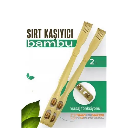 Modacar Masajlı Sırt Kaşıma Aparatı - Bambu Sırt Kaşıyıcı 2 li set Modacar Masajlı Sırt Kaşıma Aparatı - Bambu Sırt Kaşıyıcı 2 li set