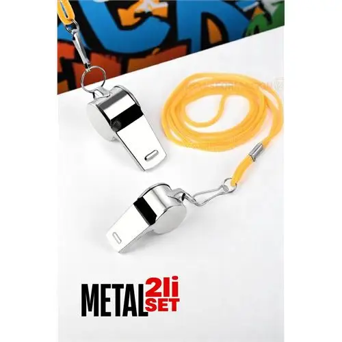 ModaCar Metal Düdük - Spor Düdüğü - Hakem Düdüğü Metal Deprem Düdüğü 2 li SET ModaCar Metal Düdük - Spor Düdüğü - Hakem Düdüğü Metal Deprem Düdüğü 2 li SET