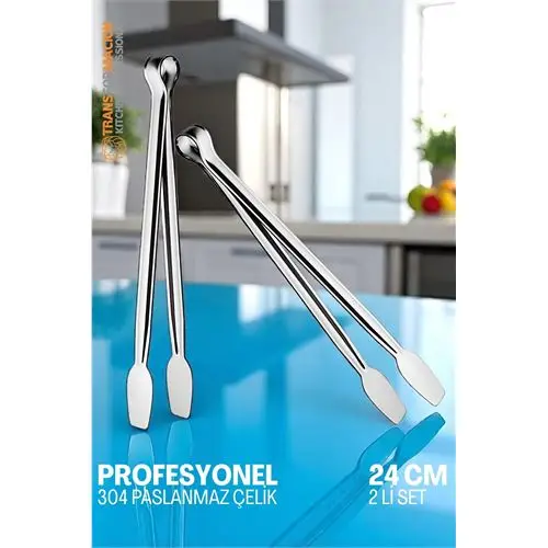 Modacar Mutfak Maşası - Mangal Barbekü Maşası - Izgara Maşası Tava Maşası Çelik 24 Cm Modacar Mutfak Maşası - Mangal Barbekü Maşası - Izgara Maşası Tava Maşası Çelik 24 Cm