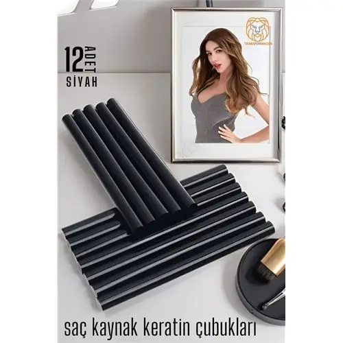ModaCar Nano Keratin Kaynak Çubukları 12 ADET SİYAH Absolute ModaCar Nano Keratin Kaynak Çubukları 12 ADET SİYAH Absolute