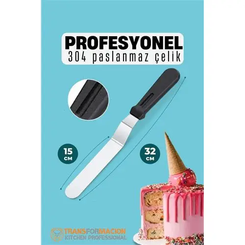 Modacar Pasta Spatulası Profesyonel 304 Paslanmaz Çelik 32 Cm Modacar Pasta Spatulası Profesyonel 304 Paslanmaz Çelik 32 Cm