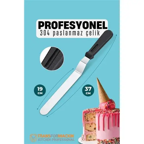 Modacar Pasta Spatulası Profesyonel 304 Paslanmaz Çelik 37 Cm Modacar Pasta Spatulası Profesyonel 304 Paslanmaz Çelik 37 Cm