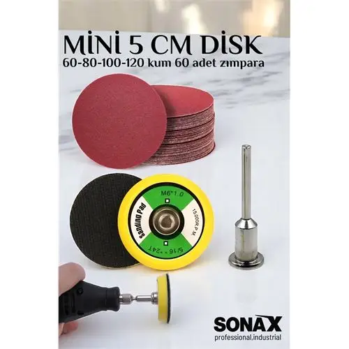 Modacar Pimli Mini Cırt Zımpara Taban Seti Gravür Ve Matkap Uyumlu 5 cm 60 Adet Zımparalı Set Modacar Pimli Mini Cırt Zımpara Taban Seti Gravür Ve Matkap Uyumlu 5 cm 60 Adet Zımparalı Set