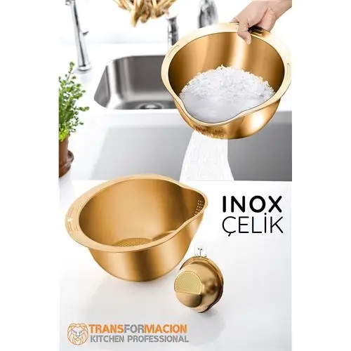 Modacar Pirinç Süzgeci Makarna Salata Süzgeci 304 Inox Paslanmaz Çelik Modacar Pirinç Süzgeci Makarna Salata Süzgeci 304 Inox Paslanmaz Çelik