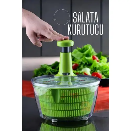 ModaCar Salata Kurutucu Üstten Basmalı Pratik ModaCar Salata Kurutucu Üstten Basmalı Pratik