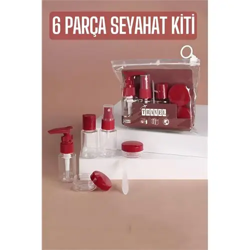 ModaCar Seyahat Kiti Boş Şişe Seyahat Seti 6 Parça ModaCar Seyahat Kiti Boş Şişe Seyahat Seti 6 Parça