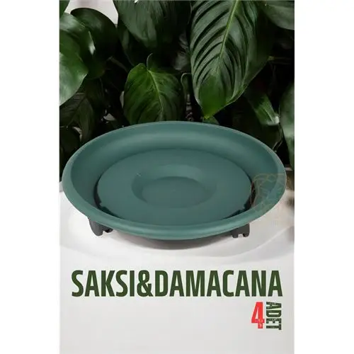 ModaCar Tekerlekli Saksı Altığı 4 ADET 37 CM YEŞİL ModaCar Tekerlekli Saksı Altığı 4 ADET 37 CM YEŞİL