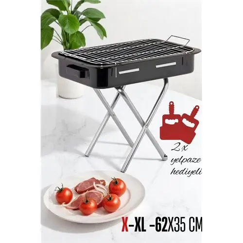Modacar X-Xl Emaye Mangal Katlanır Ayaklı 62 x 35 cm Modacar X-Xl Emaye Mangal Katlanır Ayaklı 62 x 35 cm