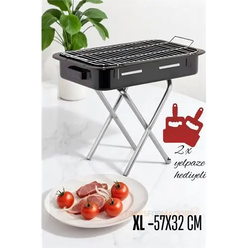 ModaCar Xl Emaye Mangal Katlanır Ayaklı 57 x 32 cm 720535 ModaCar Xl Emaye Mangal Katlanır Ayaklı 57 x 32 cm 720535
