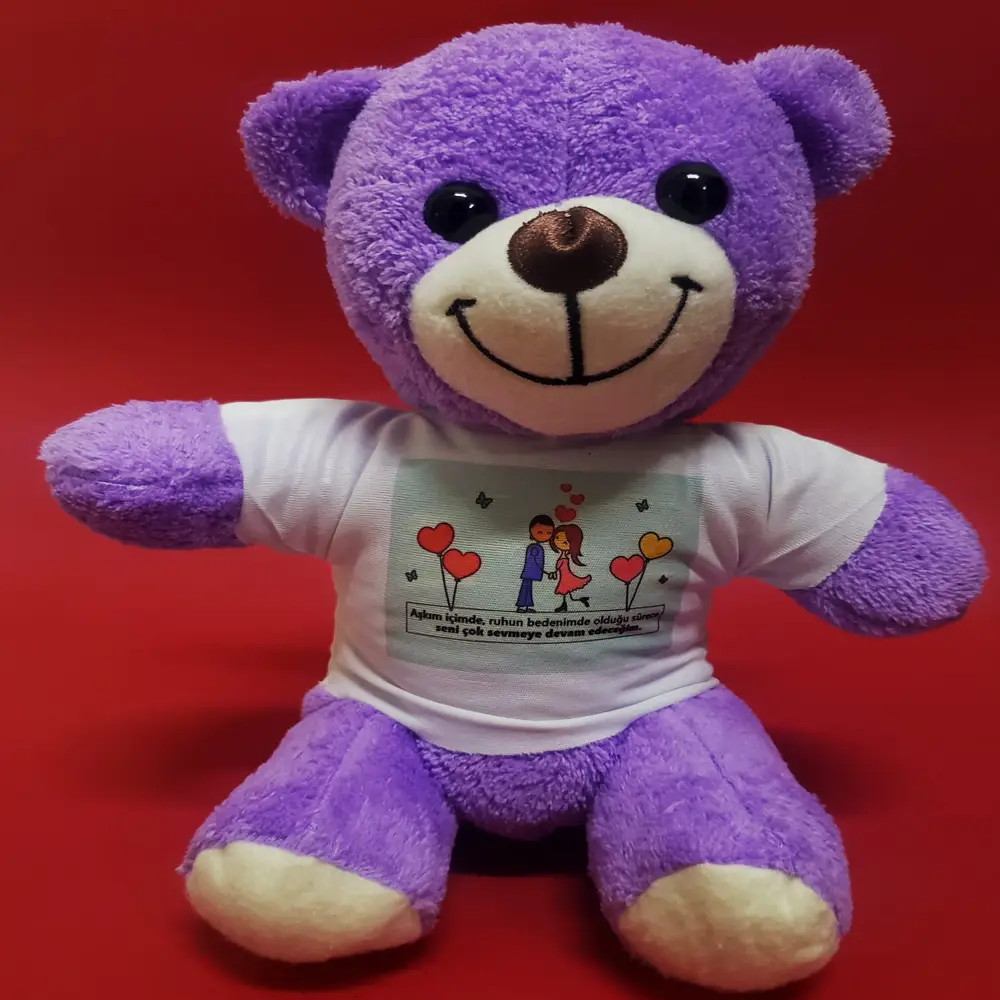 Mutlu Aşıklar Temalı Peluş Ayıcık Mutlu Aşıklar Temalı Peluş Ayıcık