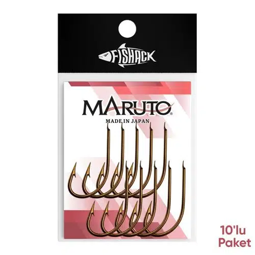 Olta İğnesi - Maruto - 5412 - Bronz - No: 6/0 (10'lu Paket)