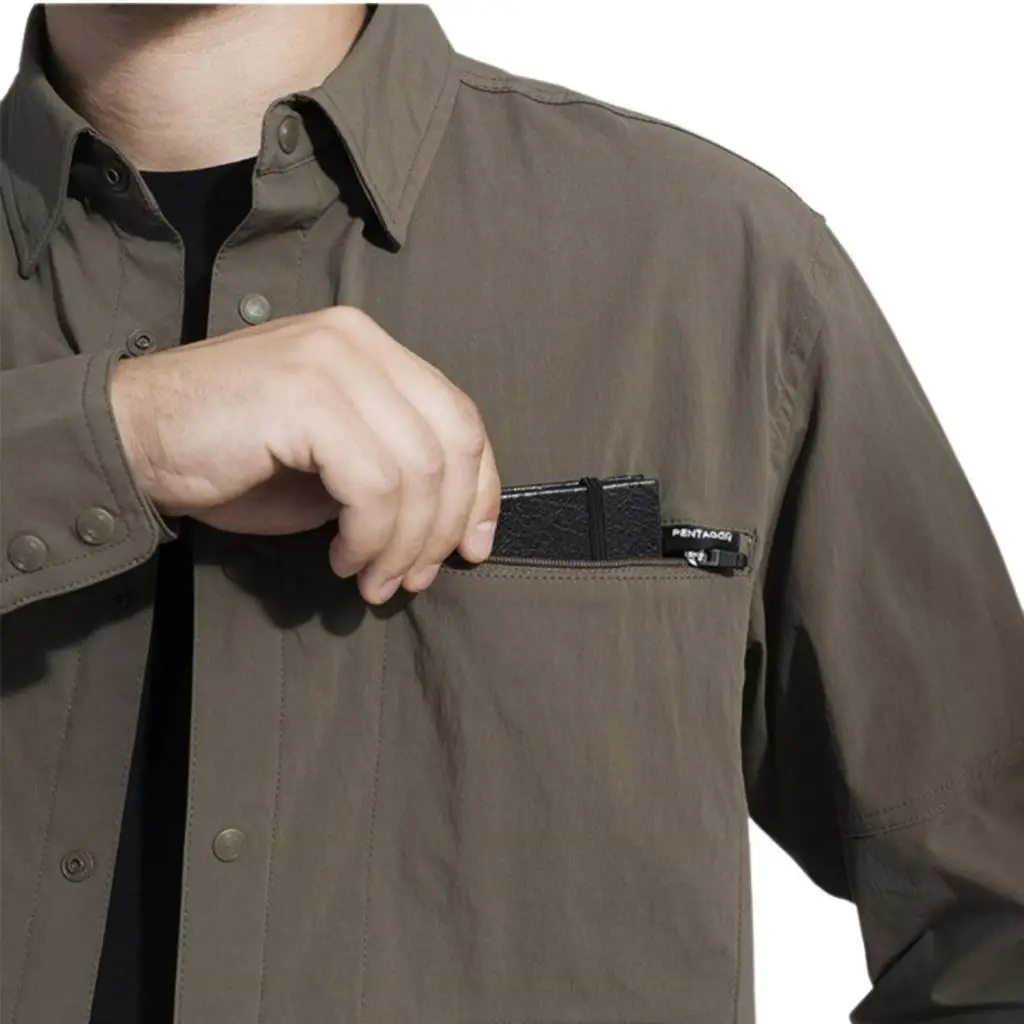 Outdoor Tactical Erkek Gömleği - Pentagon - Wayne - RAL7013 - K02029 Outdoor Tactical Erkek Gömleği - Pentagon - Wayne - RAL7013 - K02029