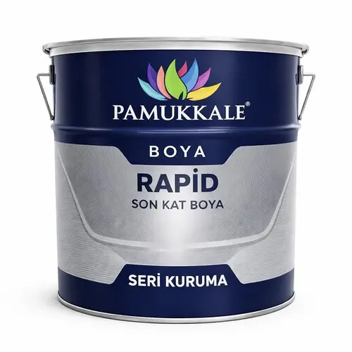 Pamukkale 1402 Rapid Endüstriyel Boya 60-70 Gloss 15 Kg Ral 5024 Pastel Mavi