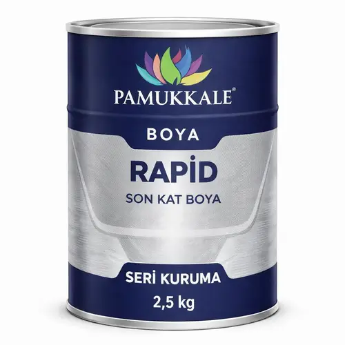 Pamukkale 1402 Rapid Endüstriyel Boya 60-70 Gloss 2.5 Kg Ral 2008 Parlak Turuncu